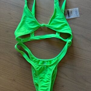 Minimale Animale Neon Green Bikini